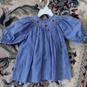 Petit Ami smocked Apple dress size 3m